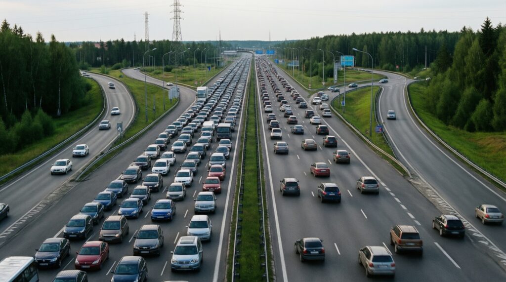 Актуальные транспортные изменения и пробки в Калининграде и на трассах области - иллюстрация